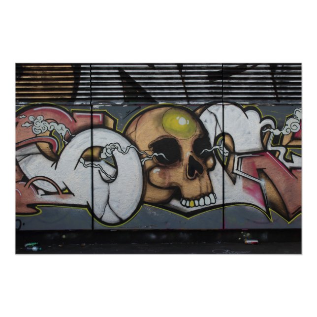 Poster Graffiti Skull (Devant)