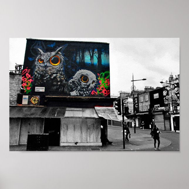 Poster Graffiti Street Art Camden Town London (Devant)