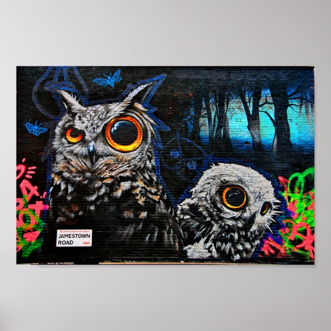 Poster Graffiti Street Art Camden Town London (Devant)