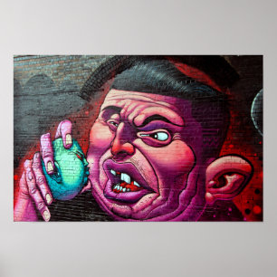 Poster Graffiti Street Art Digbeth Birmingham Royaume-Uni