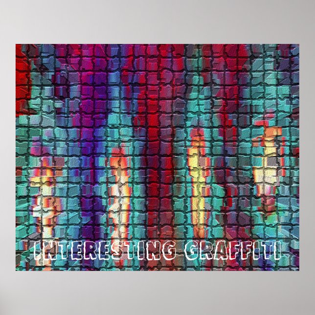 Poster GRAFFITI sur les mosaïques (Devant)