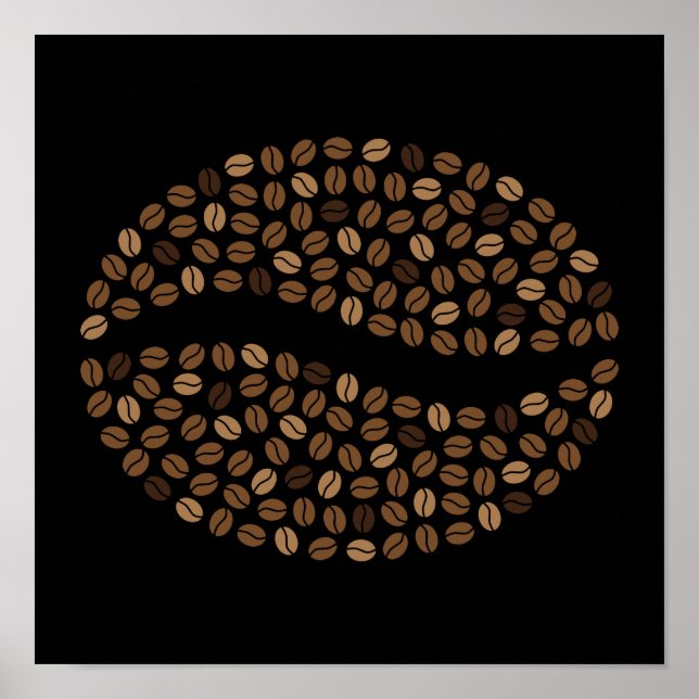 Poster grains de café (Devant)