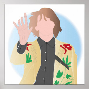 Poster Gram Parsons Illustré