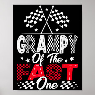 Poster Grampy Du Fast One Premier Anniversaire Voiture De