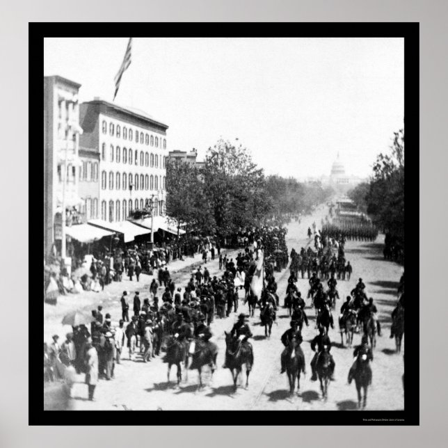 Poster Grand Army Review à Washington, DC 1865 (Devant)