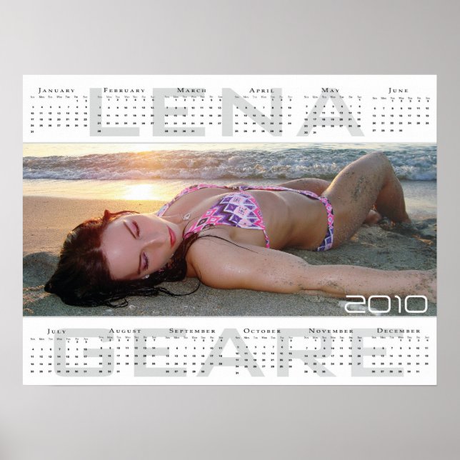 Poster Grand calendrier Lena geare 2010 (Devant)
