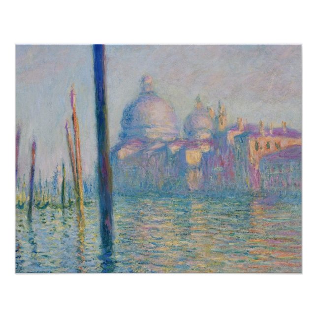 Poster Grand Canal Monet Venise Italie Peinture classique (Devant)