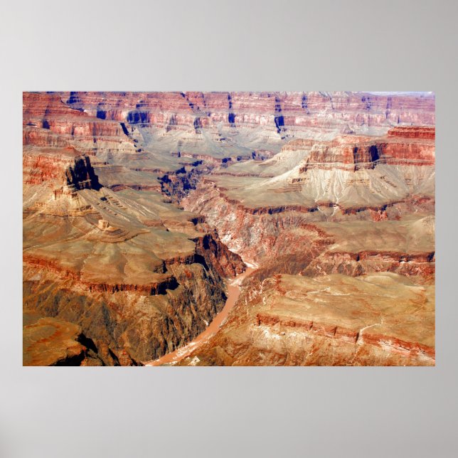 Poster Grand Canyon Aerial (Devant)