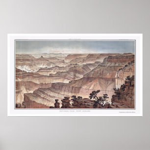Poster Grand Canyon de Pt. Sublime par Dutton 1882C