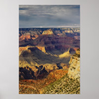 Grand Canyon depuis la rive sud au coucher du sole