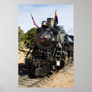 Poster Grand Canyon Railway locomotive à vapeur 4960