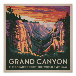 Poster Grand Canyon USA vintage