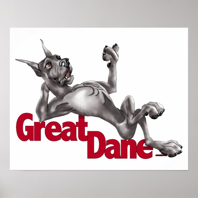 Poster Grand Danse Posé en noir (Devant)