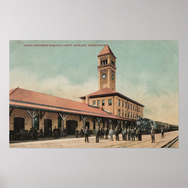 Poster Grand dépôt ferroviaire du Nord (Devant)