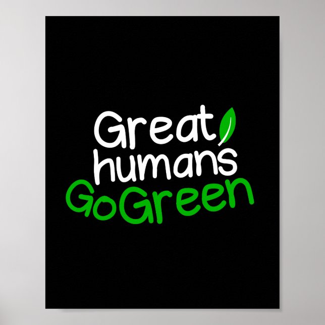 Poster Grand devenez écolo humain (Devant)