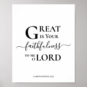 Poster GRAND EST VOTRE FOI-FULNESS Moderne Christian