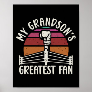 Poster Grand-fils le plus grand fan de boxe grand-mère de