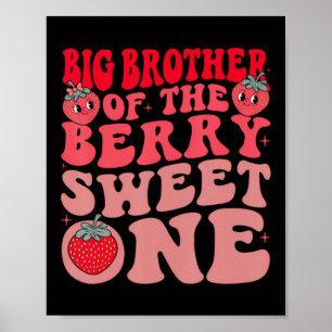 Poster Grand frère de la douce fraise des baies