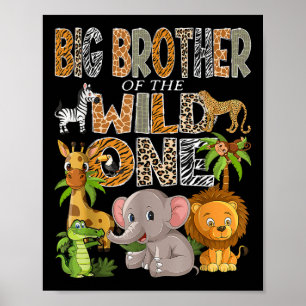 Poster Grand frère de Wild One pour son 1er anniversaire 