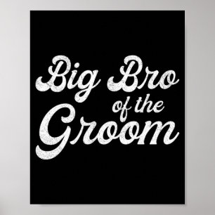 Poster Grand frère du marié pour hommes garçons maillots