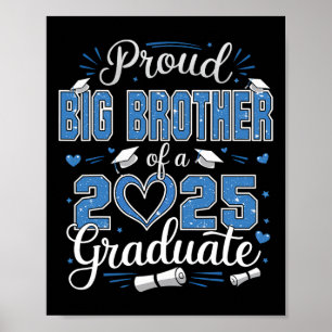 Poster Grand frère fier d'un diplômé de la promotion 2025