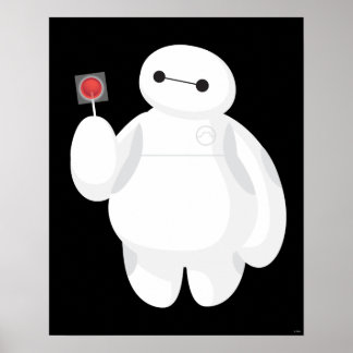 Poster Grand héros 6 | Baymax avec Lollipop