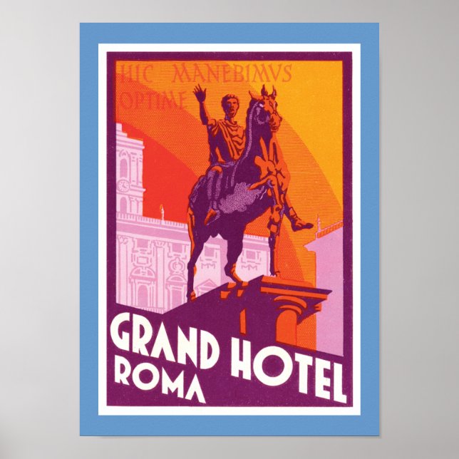 Poster Grand Hotel Roma (Devant)