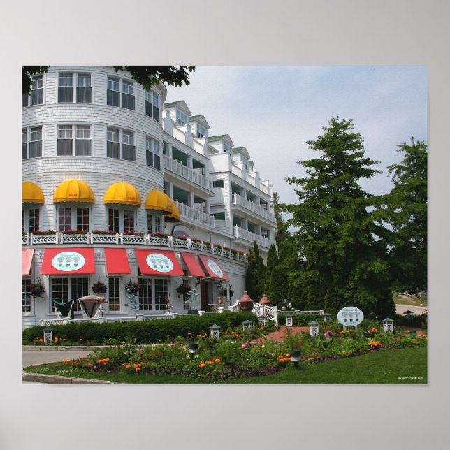 Poster Grand Hôtel sur l'île Mackinac (Devant)