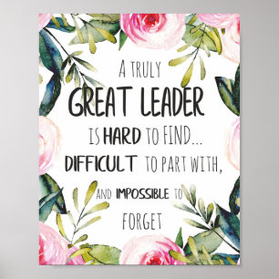 Poster Grand leader Cadeau grand leader liberté objectifs