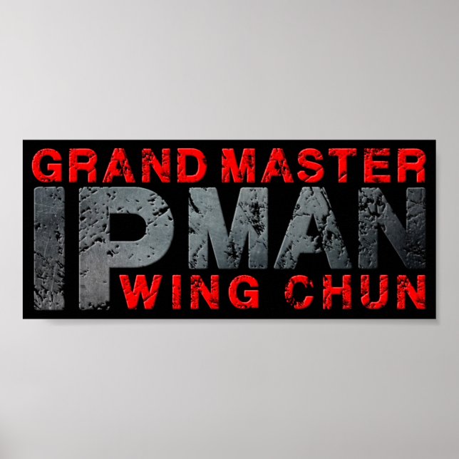 Poster Grand Maître "Ip Man" Wing Chun (Devant)