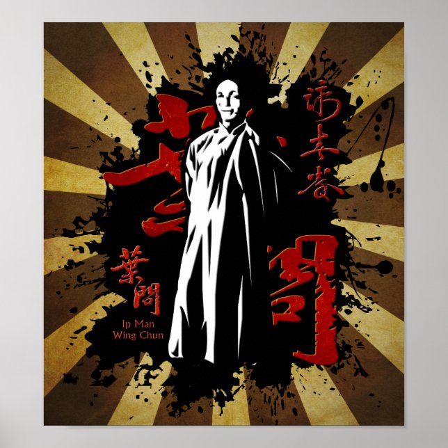 Poster Grand Maître Ip Man - Wing Chun Kung Fu (Devant)