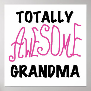 Poster Grand-maman totalement impressionnante - T-shirts 