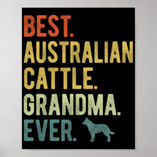 Poster Grand-mère de bétail australien jamais Amoureux de