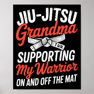 Poster Grand-mère de Jiu-Jitsu brésilien fière de Jiu-Jit