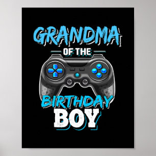 Poster Grand-mère du Birthday Boy Matching Video Game