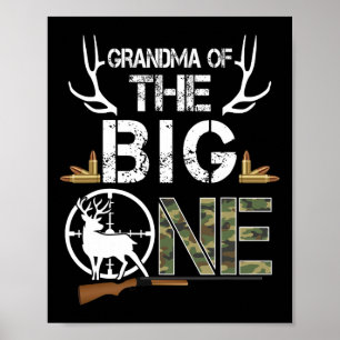 Poster Grand-Mère Du Gros Anniversaire Boy Deer Hunter Ca