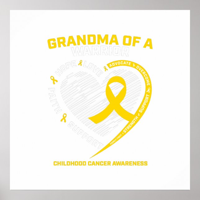 Poster Grand-mère Grandson Petite-fille Cadeau pour enfan (Devant)