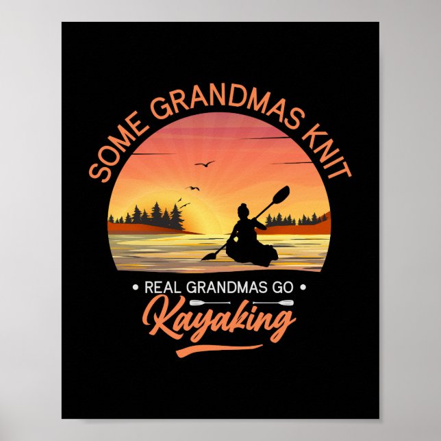 Poster Grand-mère Kayak (Devant)