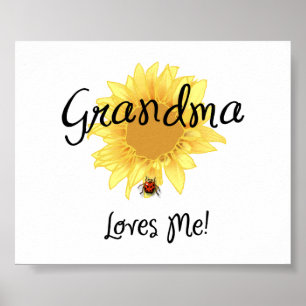 Poster Grand-mère m'aime