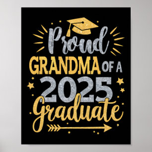 Poster Grand-Mère Senior 2025 Grandma Fière D'Un Cl De 25