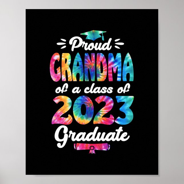 Poster Grand-Mère Senior 23 Fier Grand-Mère D'Une Catégor (Devant)
