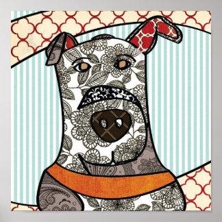 Poster Grand Motif Dane