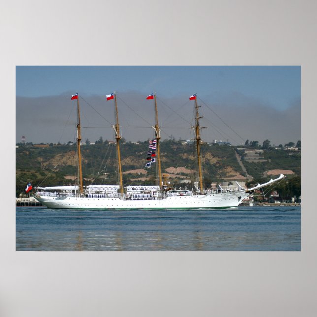 Poster Grand navire Esmeralda (Devant)
