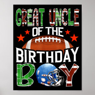 Poster Grand Oncle Du Match De Football De La Fête Du Gar