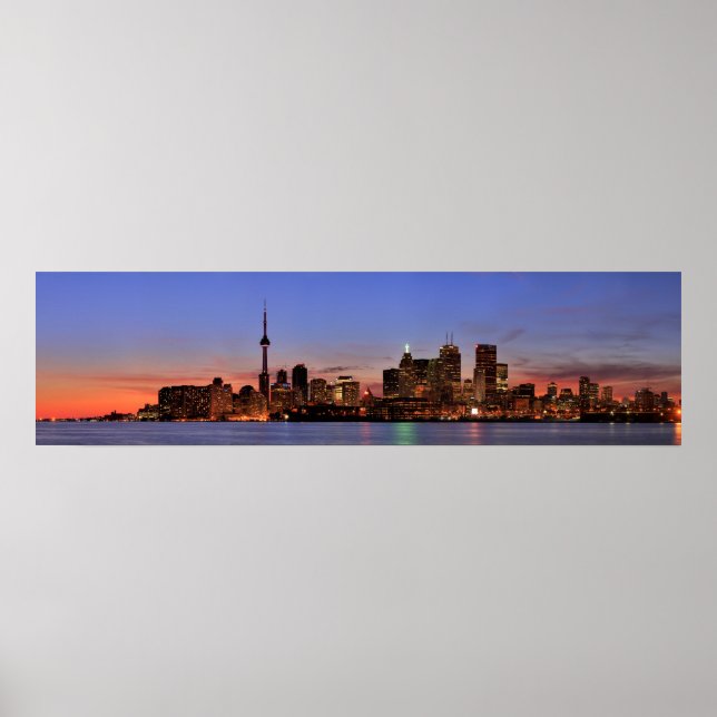 Poster Grand Panorama de Toronto Canada (Devant)