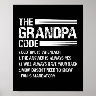 Poster Grand-père amusant, le grand-père du grand-père du