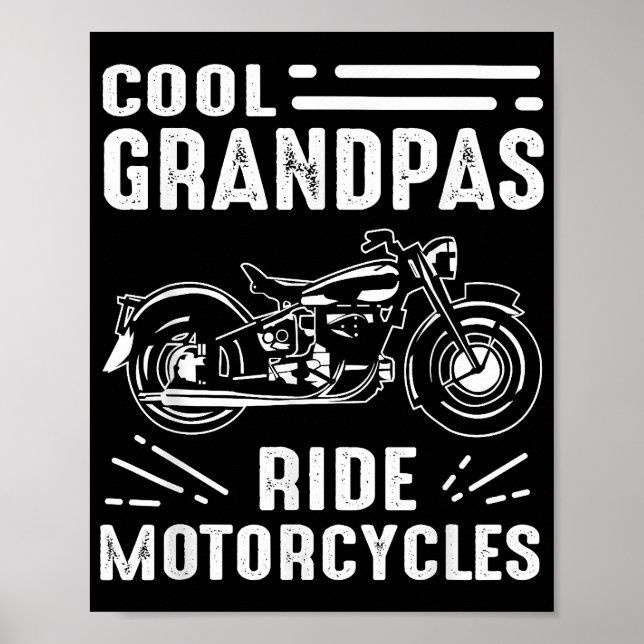 Poster Grand Père Biker (Devant)