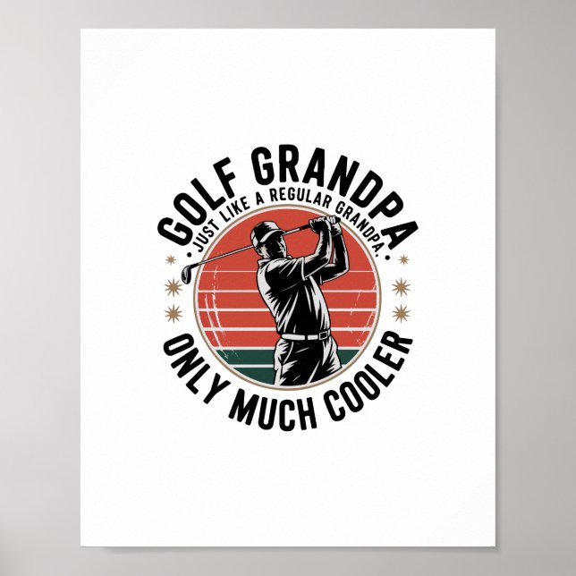 Poster Grand-père de golf comme un groupe régulier (2) (Devant)