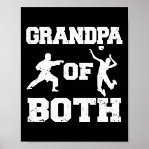 Poster Grand-Père De Volleyll Et Karate Grandpa Drôle