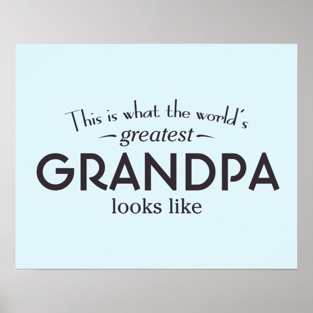 Poster Grand-père du monde (Devant)